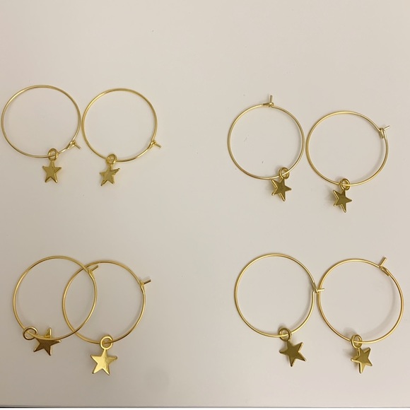 LAST ONE! star mini hoop earrings✨ - Picture 3 of 4
